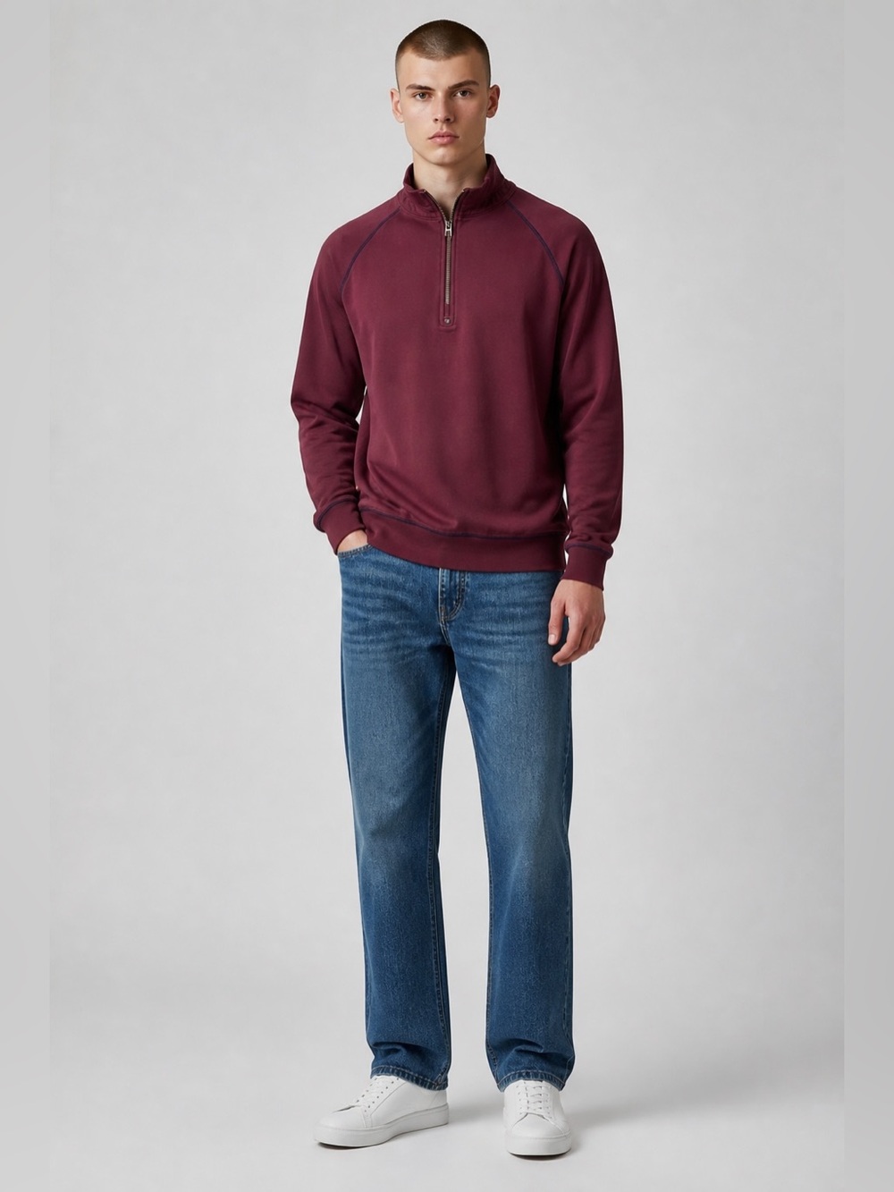 Tommy Bahama  1/4 Zip Neck pullover shirt